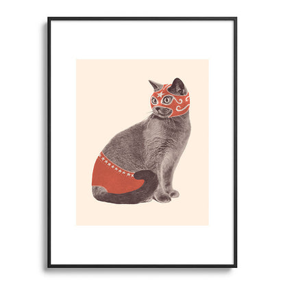 Cat Wrestler Framed Art Print Gallery Image 85
