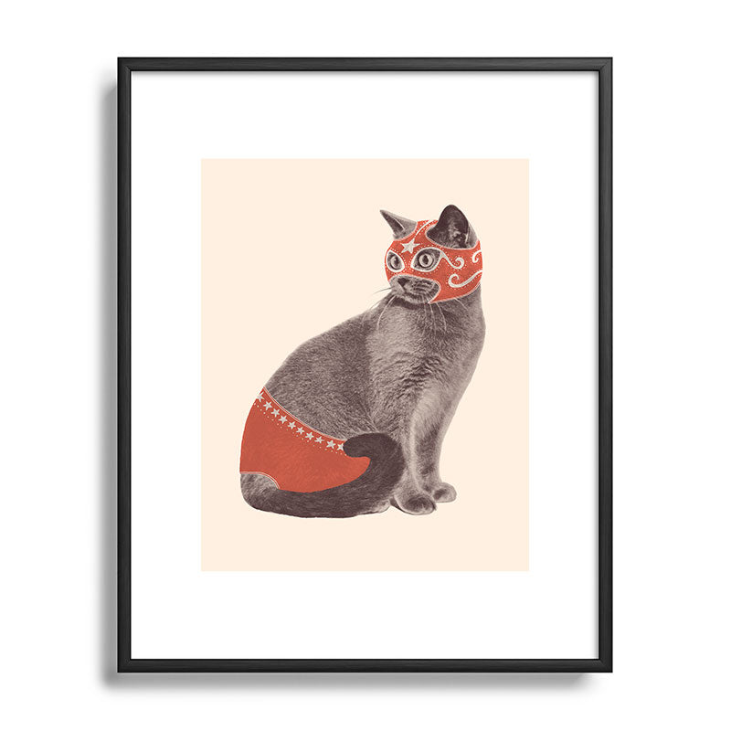 Cat Wrestler Framed Art Print Gallery Image 81
