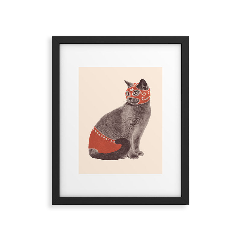 Cat Wrestler Framed Art Print Gallery Image 5