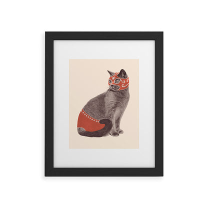 Cat Wrestler Framed Art Print Gallery Image 33