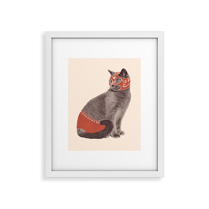 Cat Wrestler Framed Art Print Gallery Image 25