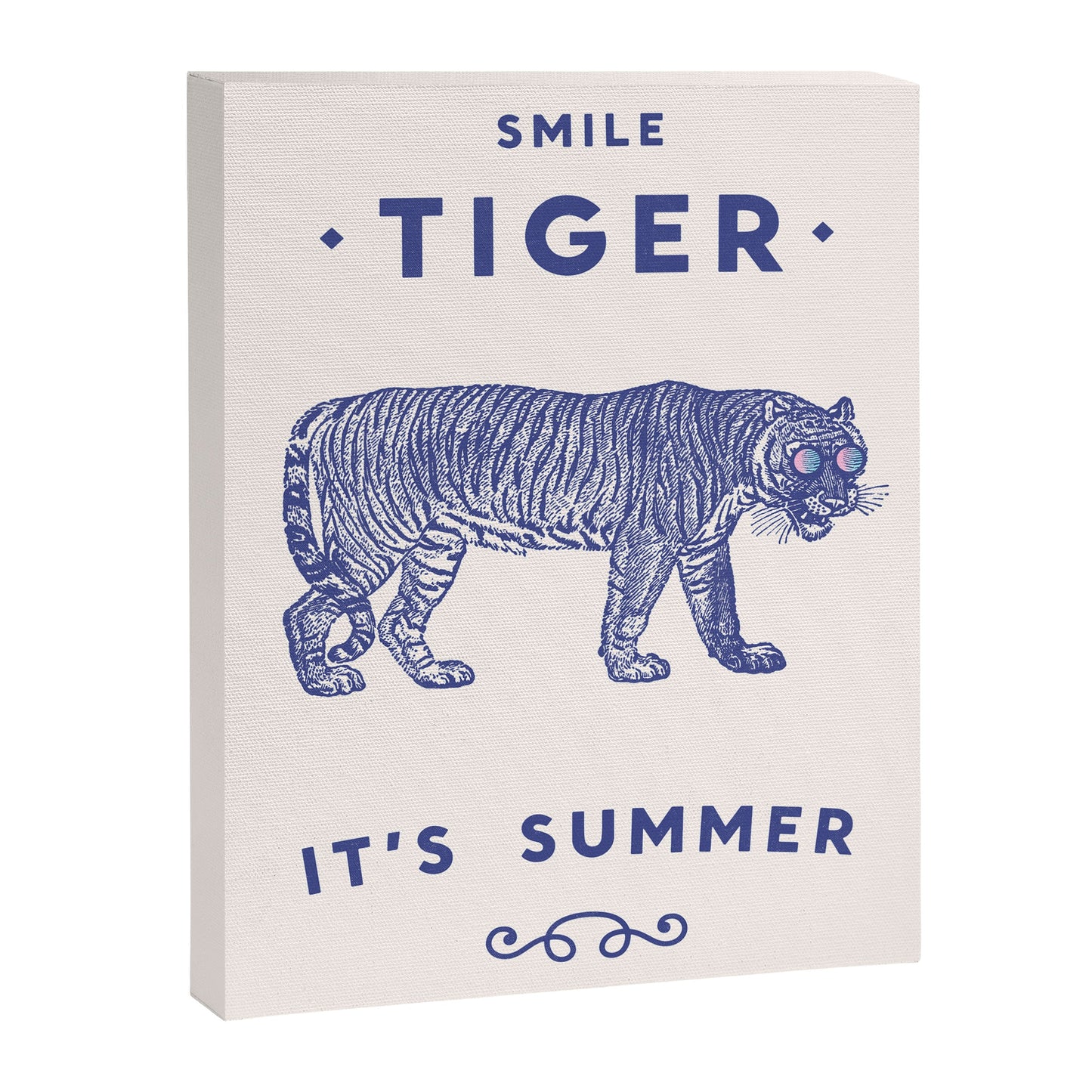 Smile Tiger, it's Summer Canvas Print Gallery Image 4