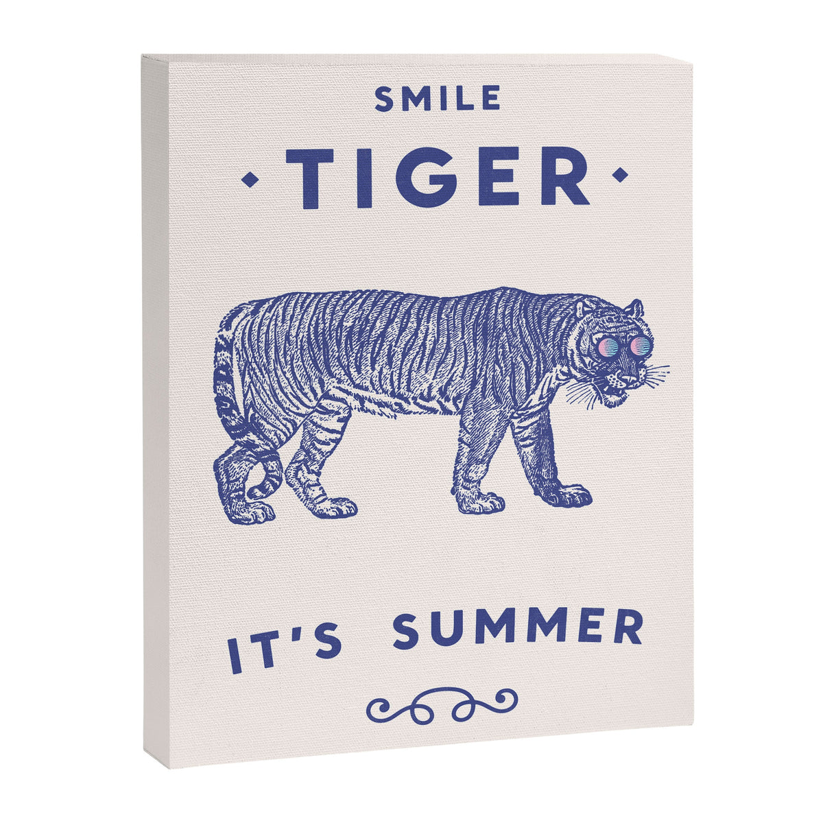 Smile Tiger, it's Summer Canvas Print Gallery Image 4