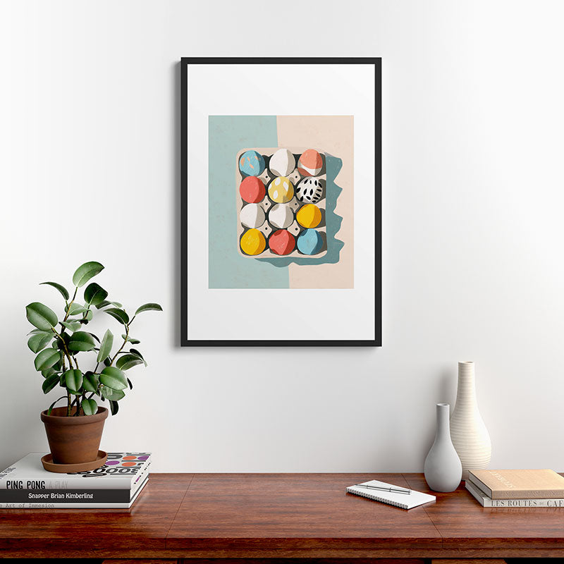 Easter Egg Carton Framed Art Print Gallery Image 6
