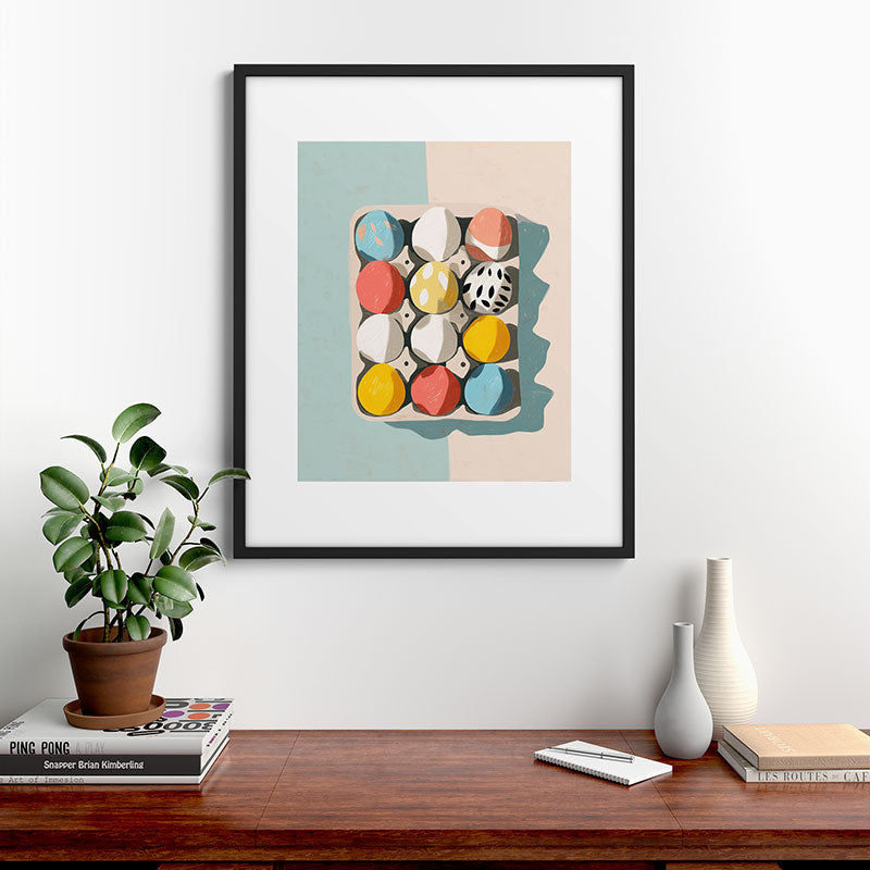 Easter Egg Carton Framed Art Print Gallery Image 7