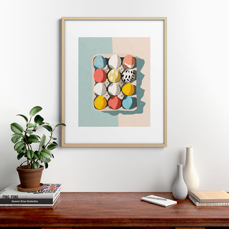 Easter Egg Carton Framed Art Print Gallery Image 21
