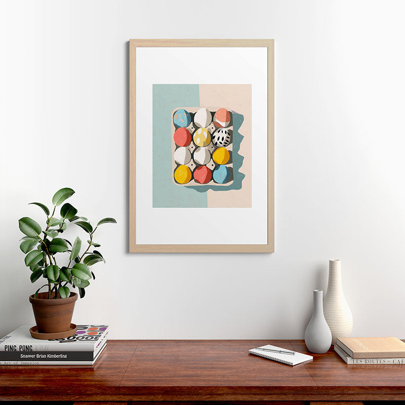 Easter Egg Carton Framed Art Print Gallery Image 48