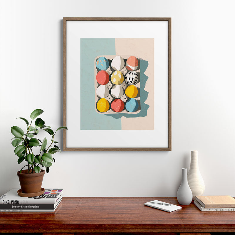 Easter Egg Carton Framed Art Print Gallery Image 14