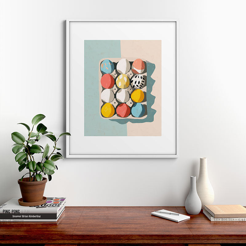 Easter Egg Carton Framed Art Print Gallery Image 28