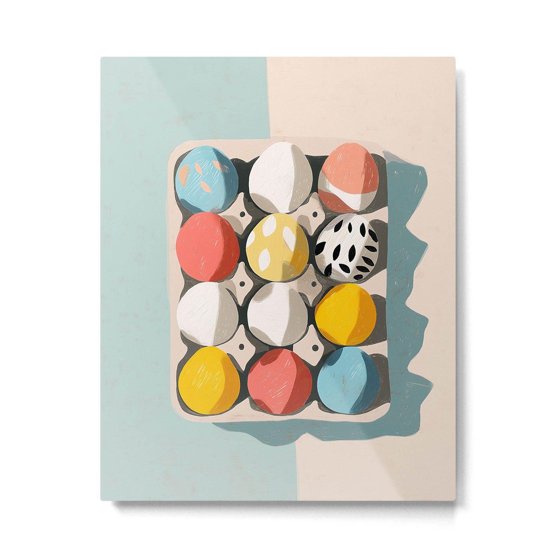 Easter Egg Carton Metal Print Gallery Image 3