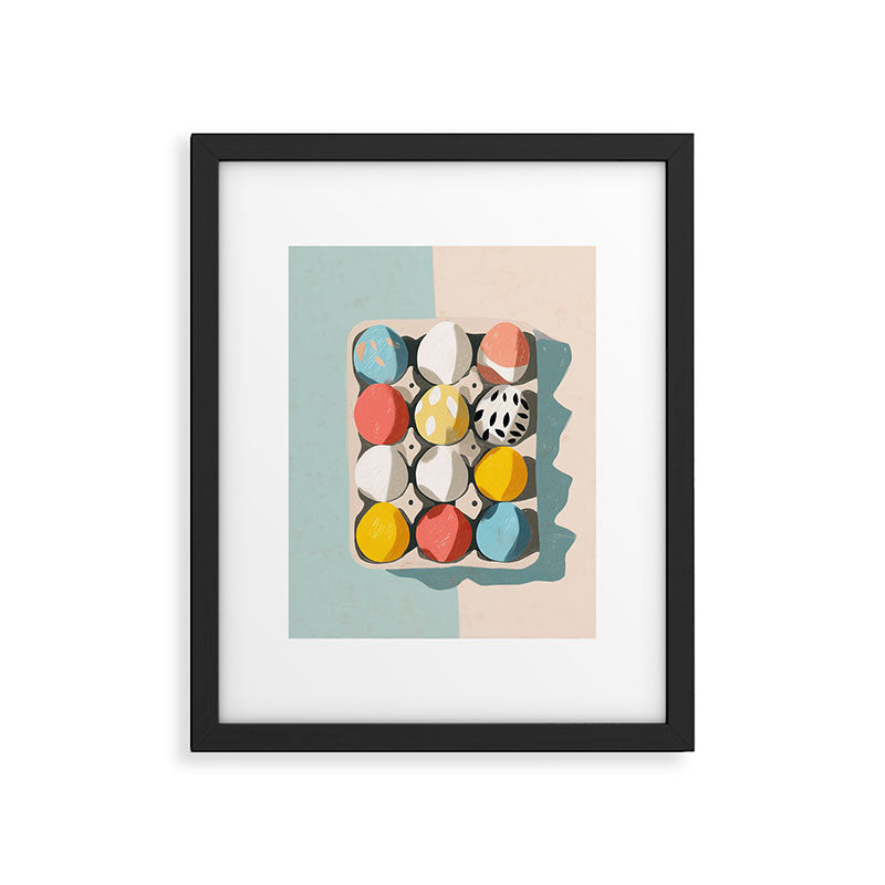 Easter Egg Carton Framed Art Print Gallery Image 1
