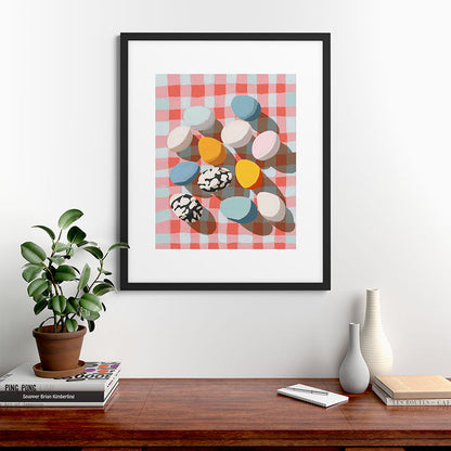 Easter Picnic Eggs Framed Art Print Gallery Image 35
