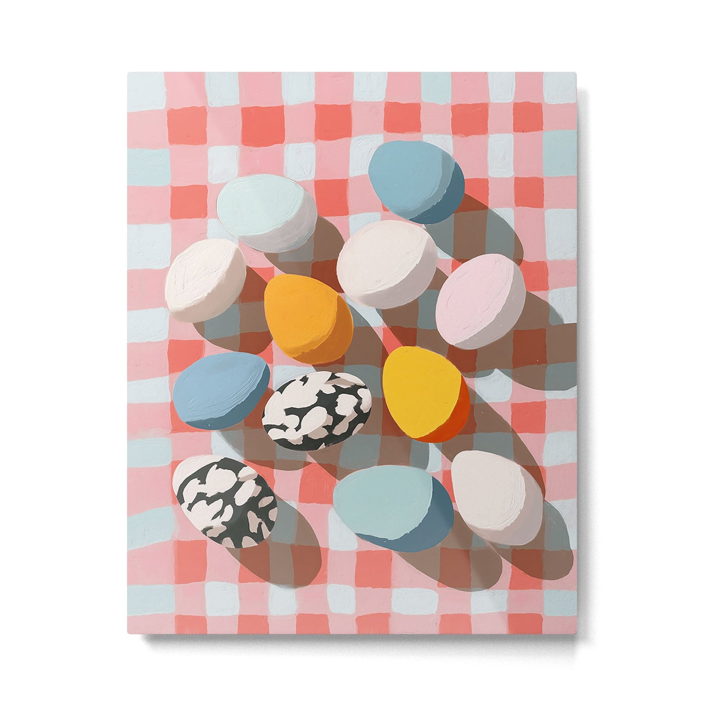 Easter Picnic Eggs Metal Print Gallery Image 4