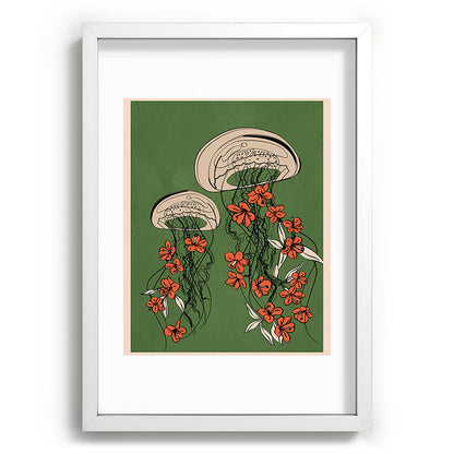 Floral Jellyfishes 2 Framed Art Print Gallery Image 77
