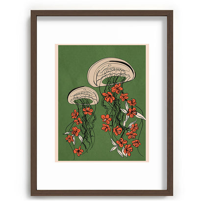 Floral Jellyfishes 2 Framed Art Print Gallery Image 67