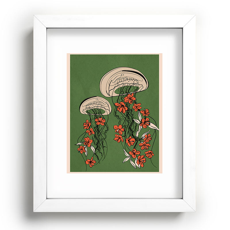 Floral Jellyfishes 2 Framed Art Print Gallery Image 75