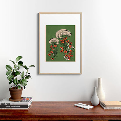 Floral Jellyfishes 2 Framed Art Print Gallery Image 20