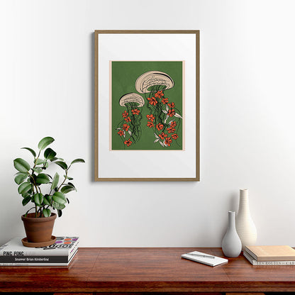 Floral Jellyfishes 2 Framed Art Print Gallery Image 13