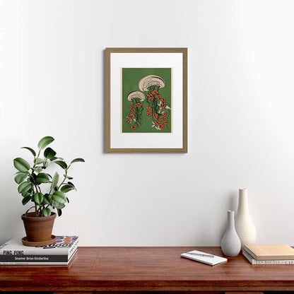 Floral Jellyfishes 2 Framed Art Print Gallery Image 40