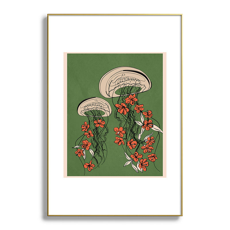 Floral Jellyfishes 2 Framed Art Print Gallery Image 94