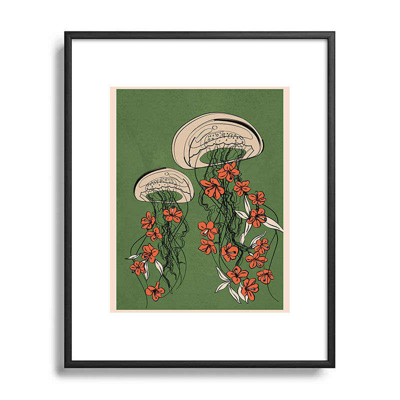 Floral Jellyfishes 2 Framed Art Print Gallery Image 82