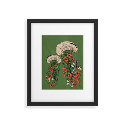 Floral Jellyfishes 2 Framed Art Print Gallery Image 2