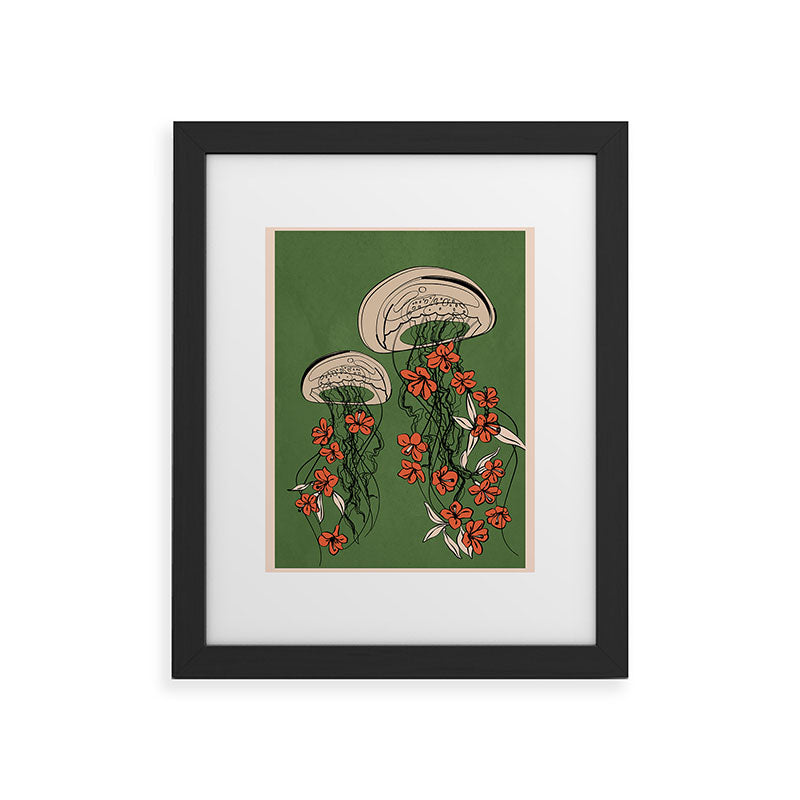 Floral Jellyfishes 2 Framed Art Print Gallery Image 30