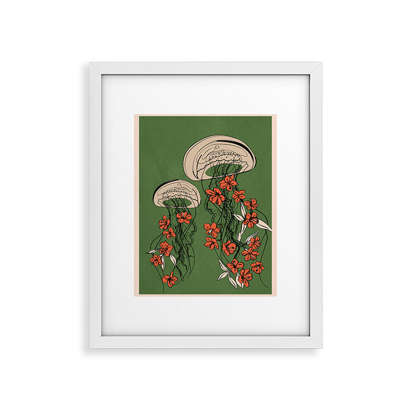 Floral Jellyfishes 2 Framed Art Print Gallery Image 26