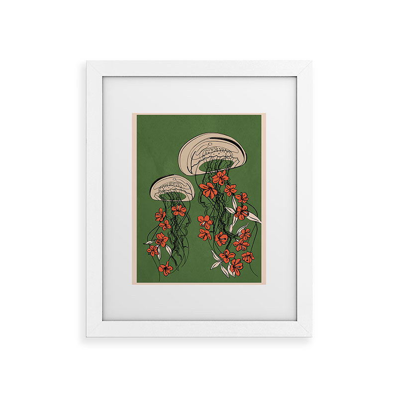 Floral Jellyfishes 2 Framed Art Print Gallery Image 50
