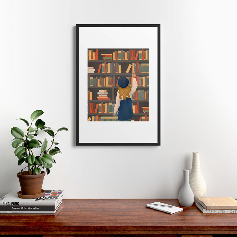 Library Love Framed Art Print Gallery Image 6