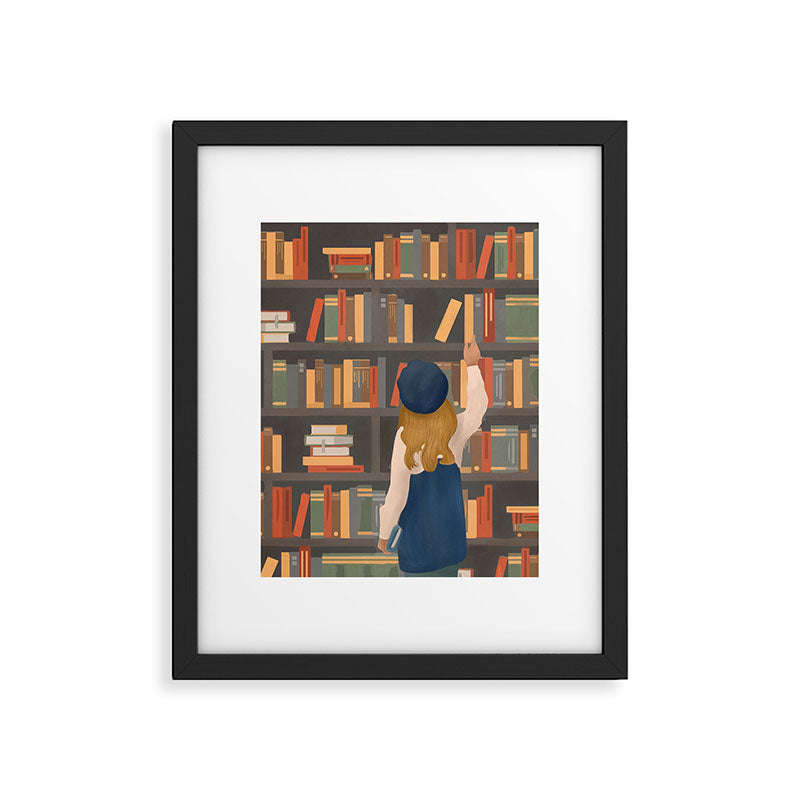 Library Love Framed Art Print Gallery Image 1