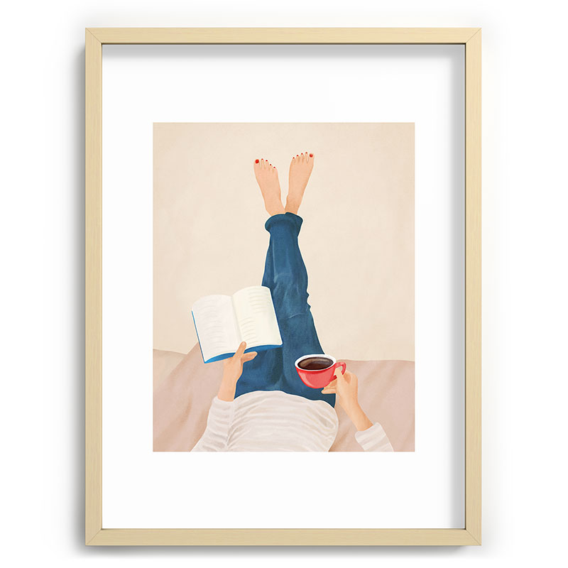Morning Read Framed Art Print Gallery Image 73