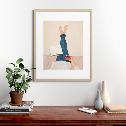 Morning Read Framed Art Print Gallery Image 49