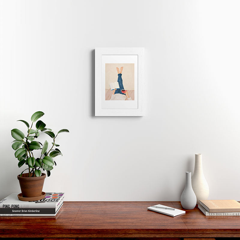 Morning Read Framed Art Print Gallery Image 52
