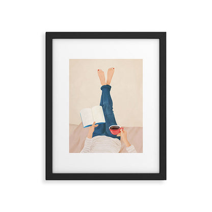 Morning Read Framed Art Print Gallery Image 2