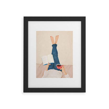 Morning Read Framed Art Print Gallery Image 33