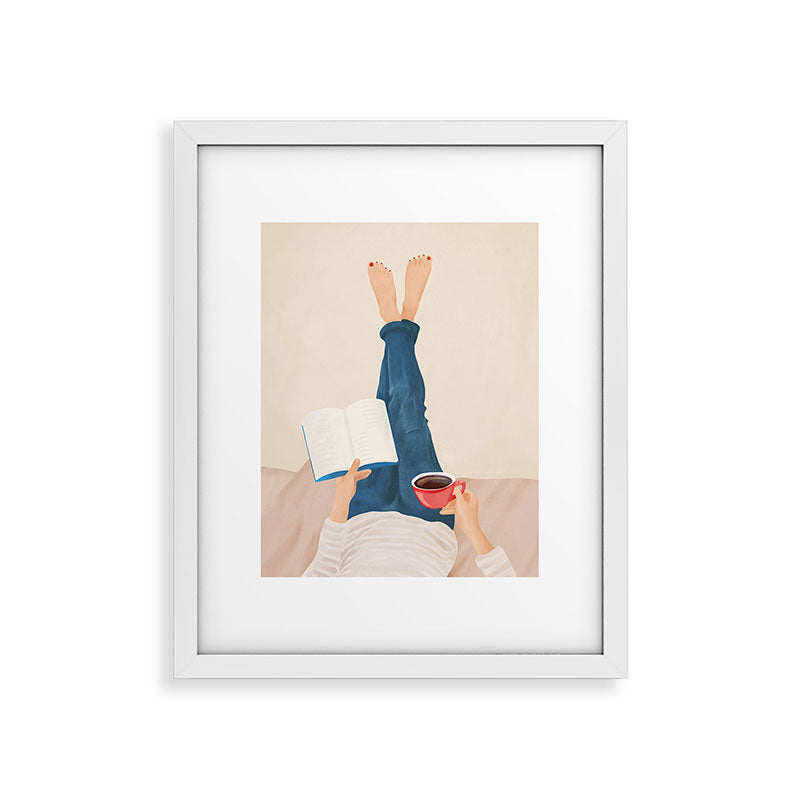 Morning Read Framed Art Print Gallery Image 23