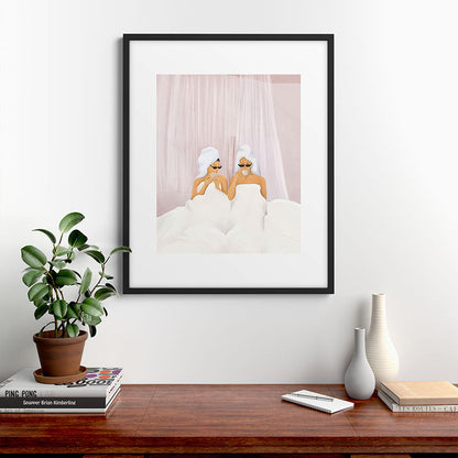 Morning with a friend Framed Art Print Gallery Image 7