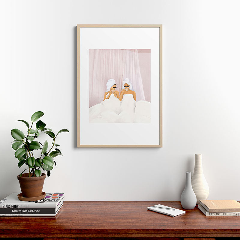 Morning with a friend Framed Art Print Gallery Image 20