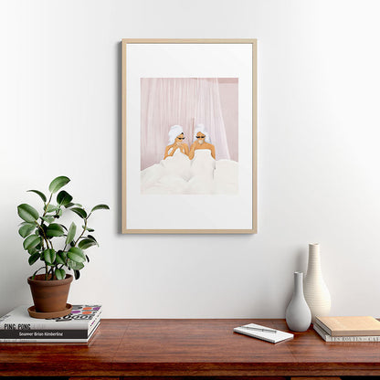 Morning with a friend Framed Art Print Gallery Image 20