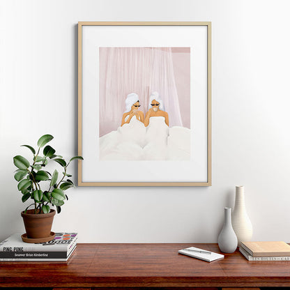 Morning with a friend Framed Art Print Gallery Image 21