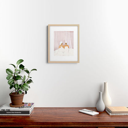 Morning with a friend Framed Art Print Gallery Image 18