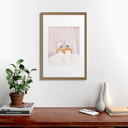 Morning with a friend Framed Art Print Gallery Image 41