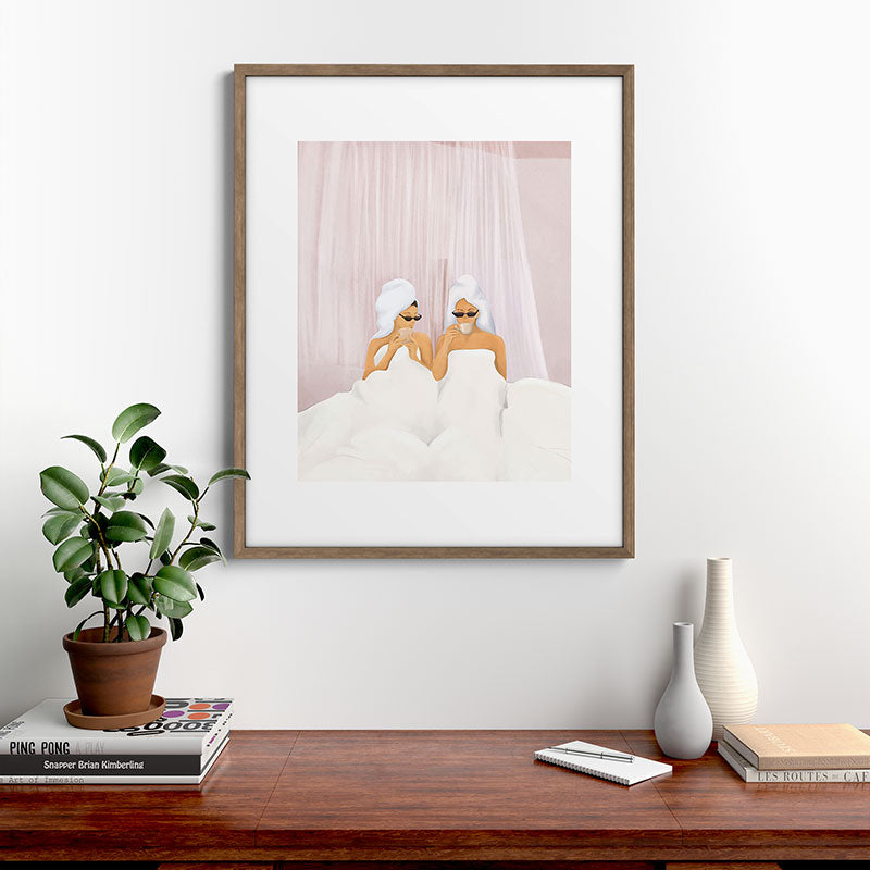 Morning with a friend Framed Art Print Gallery Image 14