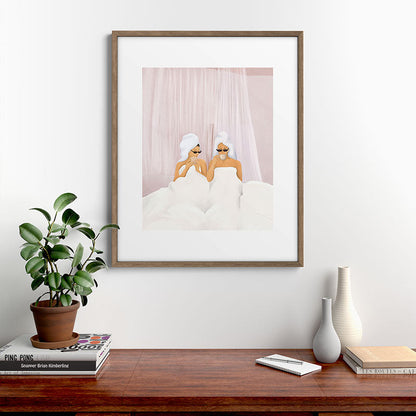 Morning with a friend Framed Art Print Gallery Image 14