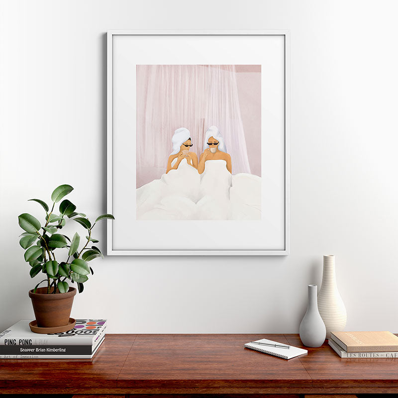 Morning with a friend Framed Art Print Gallery Image 28