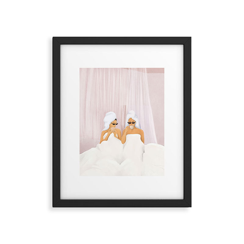 Morning with a friend Framed Art Print Gallery Image 5