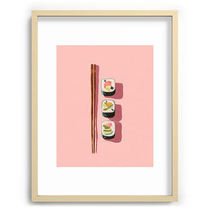 Pink Sushi Rhythm Framed Art Print Gallery Image 73