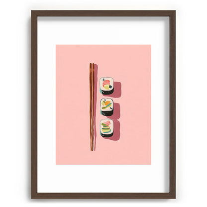 Pink Sushi Rhythm Framed Art Print Gallery Image 66