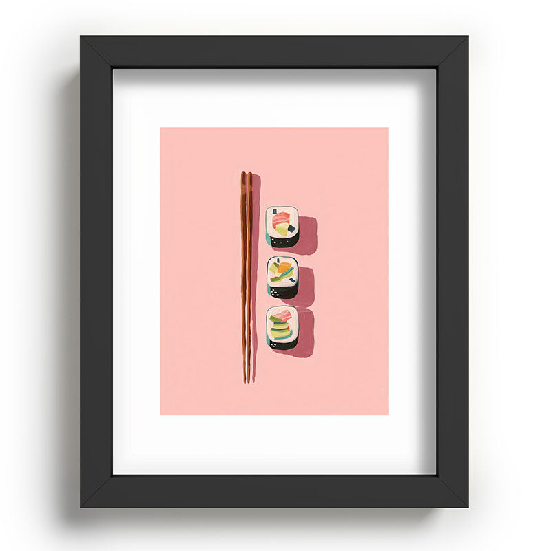 Pink Sushi Rhythm Framed Art Print Gallery Image 57